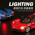 thumbnail image 4 of 1:36 Ferrari Laferrari convertible Diecast Car Metal Model With Light And Sound Pull Back car Alloy Toy Collection For Gifts X75, 4 of 9