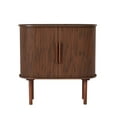 thumbnail image 4 of Wirrytor 31'' Walnut Fluted Sideboard Buffer Cabinet, Modern Credenza Storage Cabinet with Slide Doors, Console cabinets for Living Dining Room Kitchen Hallway, Entryway Cabinets, 4 of 10