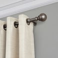 thumbnail image 4 of Elrene Home Fashions Cordelia Single Curtain Rod with Globe Ball Finial, Antique Pewter, 48" x 86", 4 of 9
