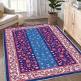 thumbnail image 4 of 6.5'x10' indoor outdoor carpet carpet runners non slip area rug living room large washable area rug southwestern area rug, 4 of 10