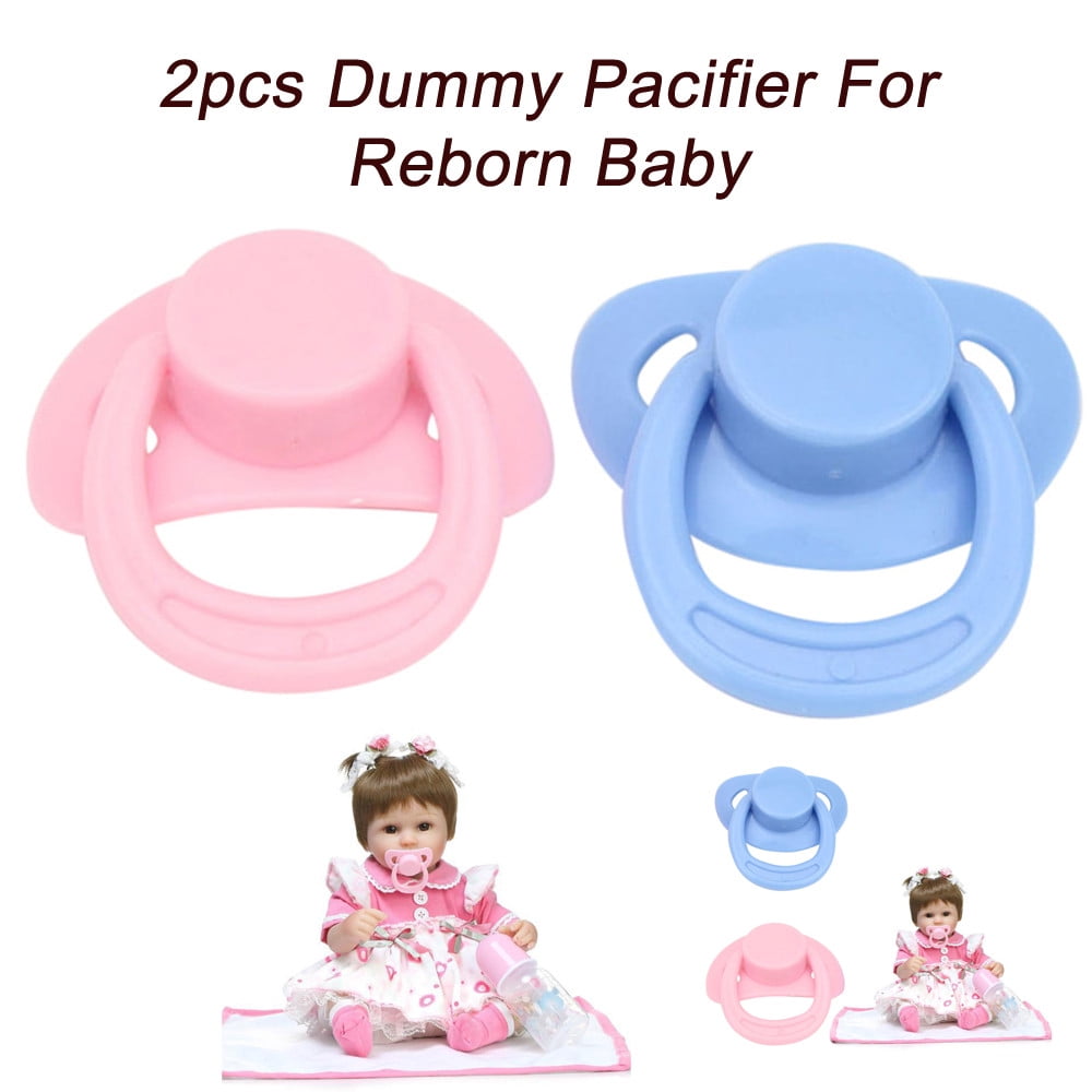 Reborn Baby Kits Replace 2 Pcs Reborn Doll Supplies Dummy Pacifier+Magnet 