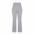 thumbnail image 4 of Ynynloco High Waisted Flare Leggings for Women Bootcut Yoga Pants Basic/Side Pockets Butt Lifting Workout Yoga Wide Leg Pants, 4 of 5