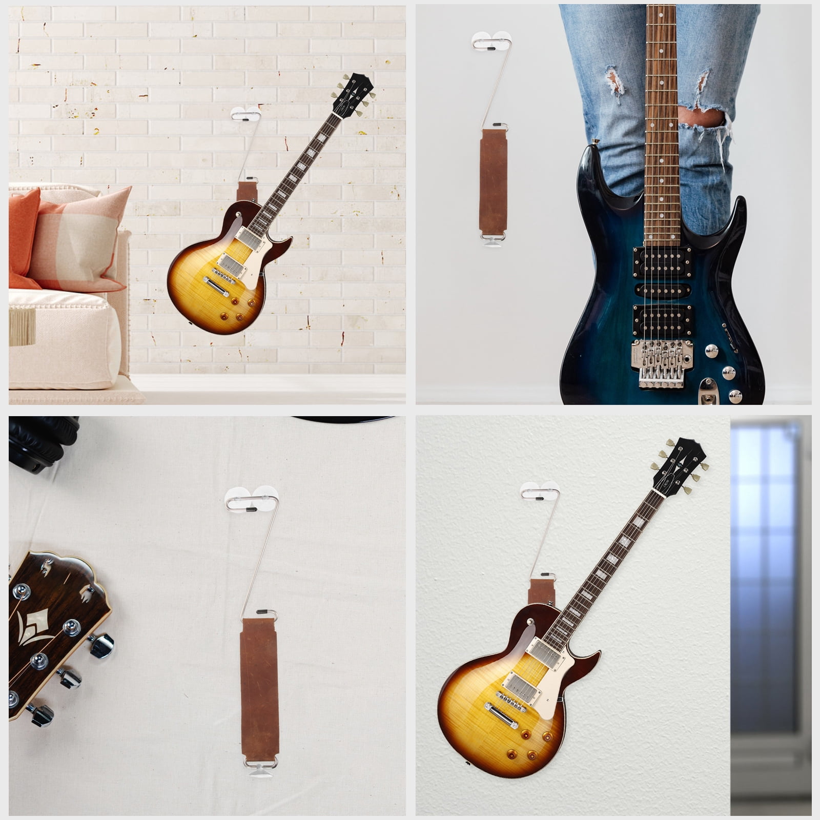 OUNONA Guitar Stand Rack with Tote Bag, Stable Support for Men and Women Guitar Players, Portable and