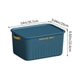 thumbnail image 3 of Tgbvmt 14In Thickened Plastic Folding Storage Box Removable Transparent Lid Large Capacity Quilt Toy Organizer Space Saving Dormitory Home Closet Bedroom Living Room Multi-Purpose Storage Bin, 3 of 6