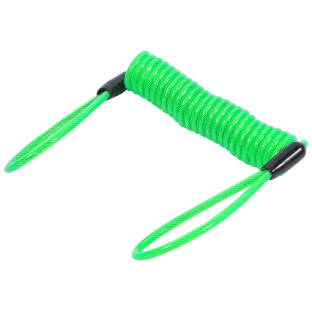 Disc Lock Cable, Motorcycle Bike Alarm Disc Lock Antitheft Security Spring Reminder Coil Cable(Green)