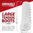 thumbnail image 2 of Jeffers Uniquely English Open Front Tendon for Horses, Pair, Large - Ventilated Neoprene Horse Leg Protection for Tendons & High Impact Support, Jumping & Competition Riding Equine Boots - White, 2 of 8