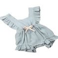 thumbnail image 2 of Newborn Baby Girl Coton Ruffle Romper, 2 of 6