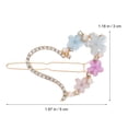 thumbnail image 3 of 8pcs Girl Flower Barrettes Women Flower Hairpins Decorative Hair Clips, 3 of 10