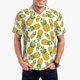 thumbnail image 1 of Fotbe Pineapple Camiseta Polo de Golf para Hombre con Estampado – Camisa Deportiva Transpirable con Cuello Abotonado-3X-Large, 1 of 6