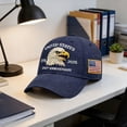 thumbnail image 6 of WKSCLPAI US 250th Anniversary Baseball Cap, Bald Eagle Flag Pattern Printed Patriotic 1776-2026 Adjustable Unisex Hat for 4th of July & USA 250 Year Celebrations, Navy, 6 of 8