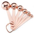 thumbnail image 3 of Baking Supplies Kitchen Gadget Scaled Tools Stainless Steel Measuring Spoons Rose Gold, 3 of 6