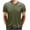 Green, variant on Mens Shirts Summer Men Short Sleeve Casual Fashion Round Neck Pullover Buttons T Shirt Blouse