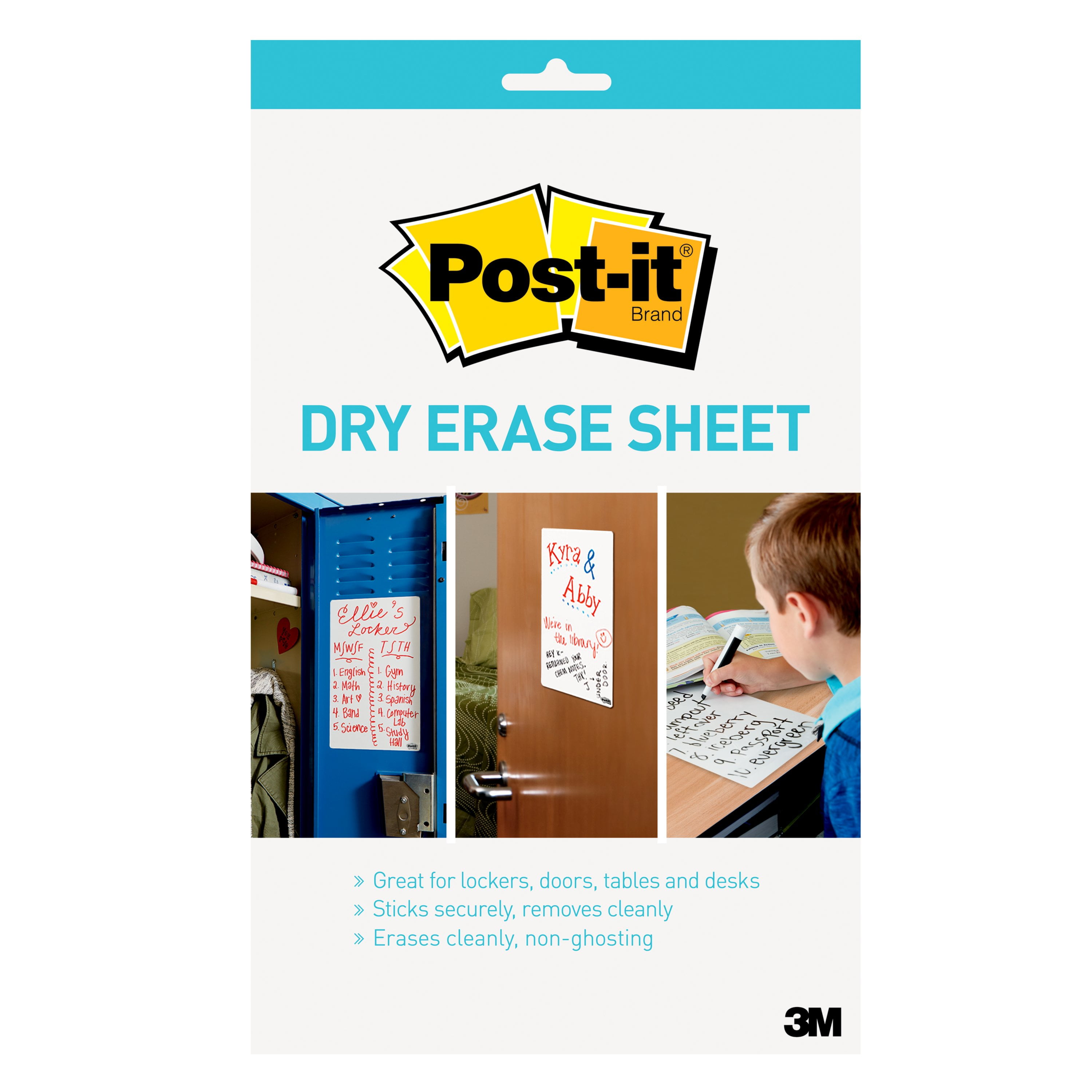 Post it Super Sticky Dry Erase Sheets 7 In X 11 3 In 3 Sheets Total