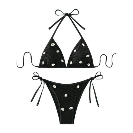 Humlua Hot Diamond Jewelry Swimsuit Women s Swimsuit Lace Up Beach Bikini