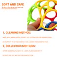 thumbnail image 4 of Sonajeros grandes de Color aleatorio, bola para el desarrollo de la inteligencia del bebé, campana de mano para agarrar, juguetes con agujeros para morder divertidos, juguete infantil, 4 of 7