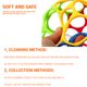thumbnail image 1 of Sonajeros grandes de Color aleatorio, bola para el desarrollo de la inteligencia del bebé, campana de mano para agarrar, juguetes con agujeros para morder divertidos, juguete infantil, 1 of 5