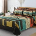 7 Pcs Comforter Set Full Size Vintage Summer Spring Bed in a Bag with
