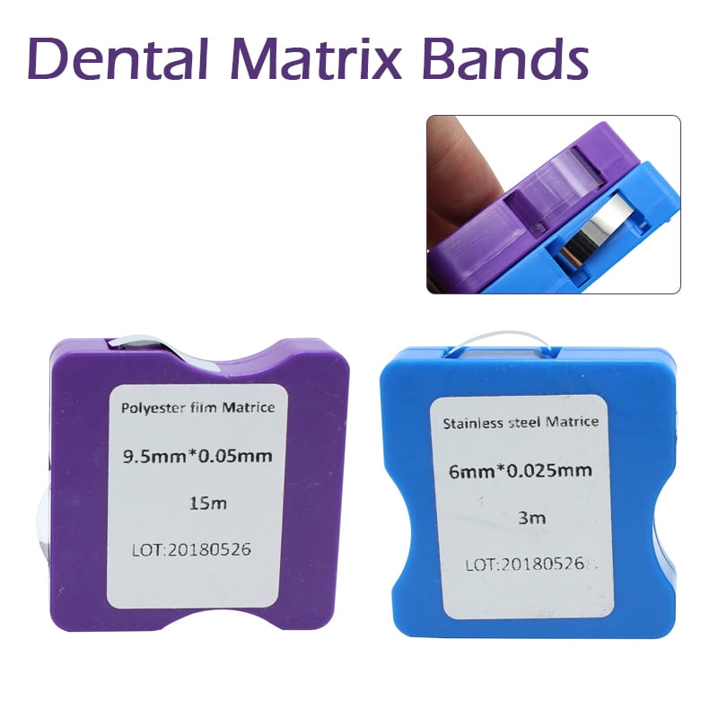 tooloflife Dental Clear Matrix Bands Strip Roll Restoration Light Cured