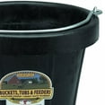 thumbnail image 5 of Little Giant 12 qt Flexible All-Purpose Rubber Bucket w/ Steel Handle (4 Pack), 5 of 6