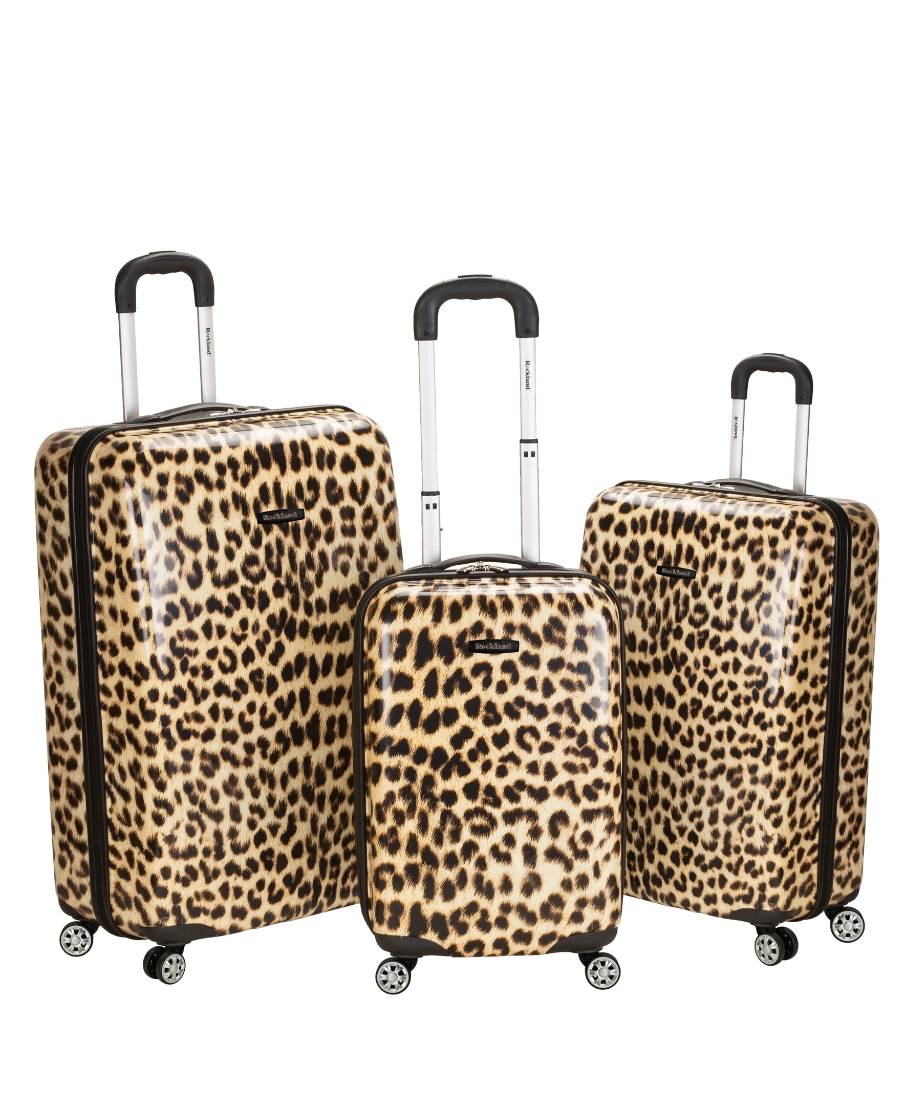 animal print luggage set