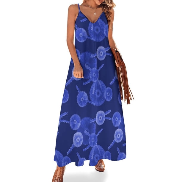 Banksia blues - versión azul Vestido sin mangas vestido verano 2024 ropa de verano mujer
