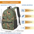 thumbnail image 3 of German Shepherd and Dog Paw Print 17" School Backpacks for Teens,Waterproof Oxford Fabric,S-Shape Padded Straps for School,Travel,Hiking,Camping, 3 of 6