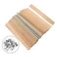 thumbnail image 2 of Wooden Candle Wicks 200 Pcs, Wooden Wicks for Candle Making, Wooden Candle Wicks with Wick Clip Metal Base, 2 of 5
