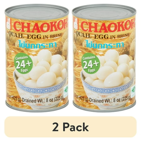 (2 pack) Chaokoh Quail Eggs in Brine 11 oz