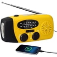 thumbnail image 2 of weibbin Solar Radio Wind Up AM FM WB Radio Portable Hand Crank Emergency Radio with Torch 2000mAh Power Bank for Phone Charging Camping, 2 of 7