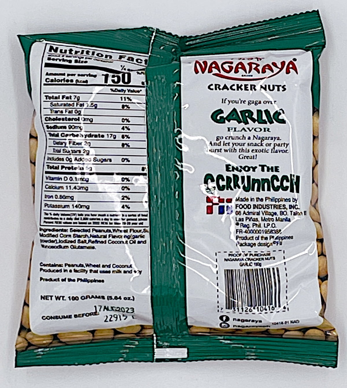 Nagaraya Cracker Nuts Garlic Pack of 12