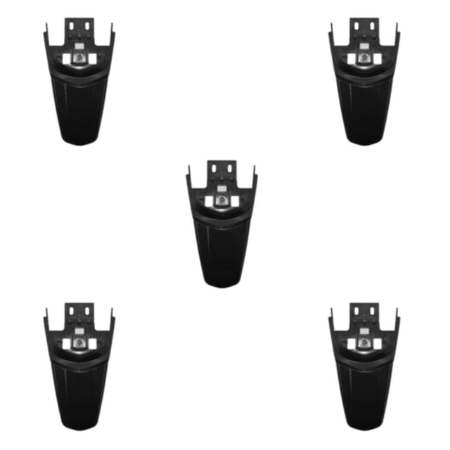 Baohd Garde-Boue Arrière de Motocross Robuste et Durable Ride avec Confiance Haute Performance en Plastique Multifonctions Noir 5Set