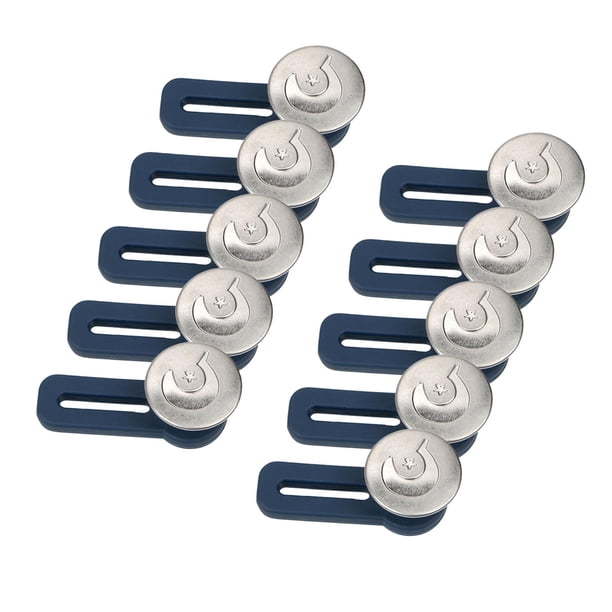 10 botones extensores de jeans de silicona, desmontables, elásticos para cintura. Estrella