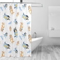 thumbnail image 2 of Masiiu Bluey Print Shower Curtain 72x72in Waterproof for Bathroom Decor Bathtub, Heavy Duty with 12 Hooks, 2 of 5