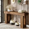 thumbnail image 6 of Tribesigns 63-Inch Long Console Table, Farmhouse Wooden Sofa Table Behind The Couch, Entryway Table for Entrance, Hallway, Living Room, Brown, 6 of 7