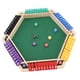 thumbnail image 5 of Shut The Box Juego de dados para 6 jugadores, mesa de madera de 6 caras de color, juego Shut The Box con 12 dados, 5 of 12