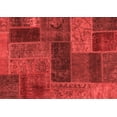 thumbnail image 1 of Ahgly Company Indoor Rectangle Patchwork Red Transitional Area Rugs, 6' x 9', 1 of 4