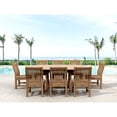 thumbnail image 7 of Anderson Teak Bahama Sahara 9-Pieces 87" Oval Dining Set.-Size:87", 7 of 7