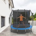 thumbnail image 2 of PayLessHere 8 ft New Round Outdoor Trampolines with Enclosed Net for Kids, Adults(Blue), 2 of 7