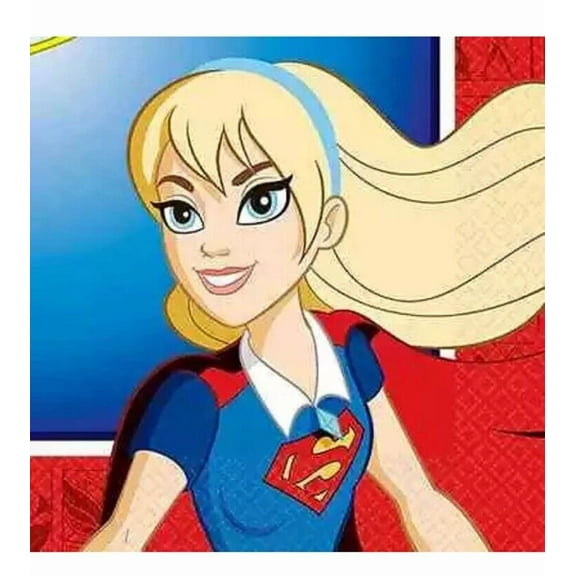 DC Super Hero Girls Party Supplies Beverage Napkins 16ct.