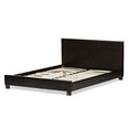 thumbnail image 3 of Baxton Studio Pless Modern Platform Bed, Queen, Dark Brown, 3 of 5