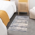 thumbnail image 2 of Modern Abstract Small Area Rugs 2x3, Washable Kitchen Rug Non-Slip Soft Small Bathroom Rug, Beige Striped Entryway Rugs Abstract Print Faux Wool Doormat for Bedside Entrance Bedroom Sink, 2 of 6