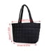 thumbnail image 4 of Bolsa de mano acolchada Quilted Tote Bag de CoCopeaunt, relleno de plumón ligero, bolso de hombro, gran bolso de nailon, bolso con cierre de cremallera, 4 of 6