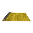 thumbnail image 2 of Ahgly Company Indoor Square Oriental Yellow Industrial Area Rugs, 3' Square, 2 of 4