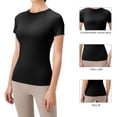thumbnail image 7 of Baozhu Women's Short/Long Sleeve Round Neck Shirts Quick Dry Outdoor Yoga Running Gym Workout Tops Fashion Basic Tee S-XL, 7 of 7
