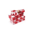 thumbnail image 1 of Serviettes 21"x21 Pouces Tissu 6.0 oz. 100 % Polyester Texturé Filament "Visa Check" Motif Rouge 12/pack, 1 of 1