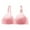 Hot Pink, variant on DPTALR Womens Dailywear Bars Solid Color Comfortable Hollow Out Perspective Bra Underwear No Rims