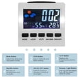 thumbnail image 2 of Reloj digital Fecha Semana Hora Pantalla LED Reloj de escritorio retroiluminado Oficina en casa Calendario digital, Blanco, Tipo USB Scienceny HA001900-03B, 2 of 6