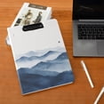 thumbnail image 5 of FORMRS A4 Clipboard Folder with Pen Holder Horizontal Foldable School Office Binder, Watercolor Mountains, 5 of 9