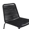 thumbnail image 5 of Afuera Living Steel Frame 30" Outdoor Barstool in Black Rope/Black (Set of 2), 5 of 8