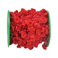 thumbnail image 1 of 32 yardas / rollo de hilo de pesca con perlas artificiales, cadena de , hilo de adorno, para manualidades, bodas, ramos y decoración de fiestas - rojo Sunnimix Cadena de perlas, 1 of 6